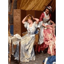 نخ و نقشه تابلو فرش فرانسوی کد 91