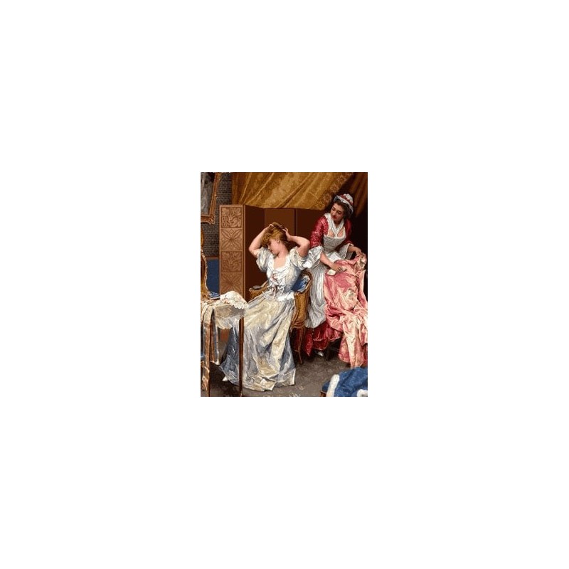 نخ و نقشه تابلو فرش فرانسوی کد 91