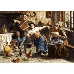 نخ و نقشه تابلو فرش فرانسوی کد 92