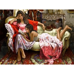 نخ و نقشه تابلو فرش فرانسوی کد 99