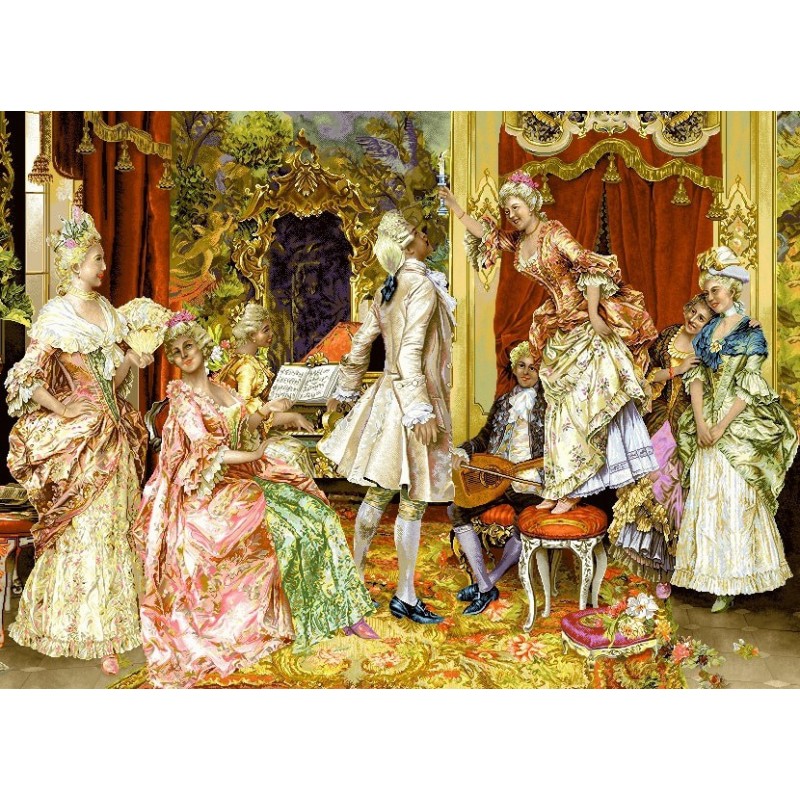 نخ و نقشه تابلو فرش فرانسوی کد 101