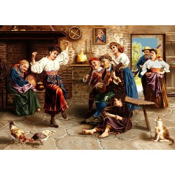 نخ و نقشه تابلو فرش فرانسوی کد 102