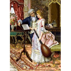 نخ و نقشه تابلو فرش فرانسوی کد 106