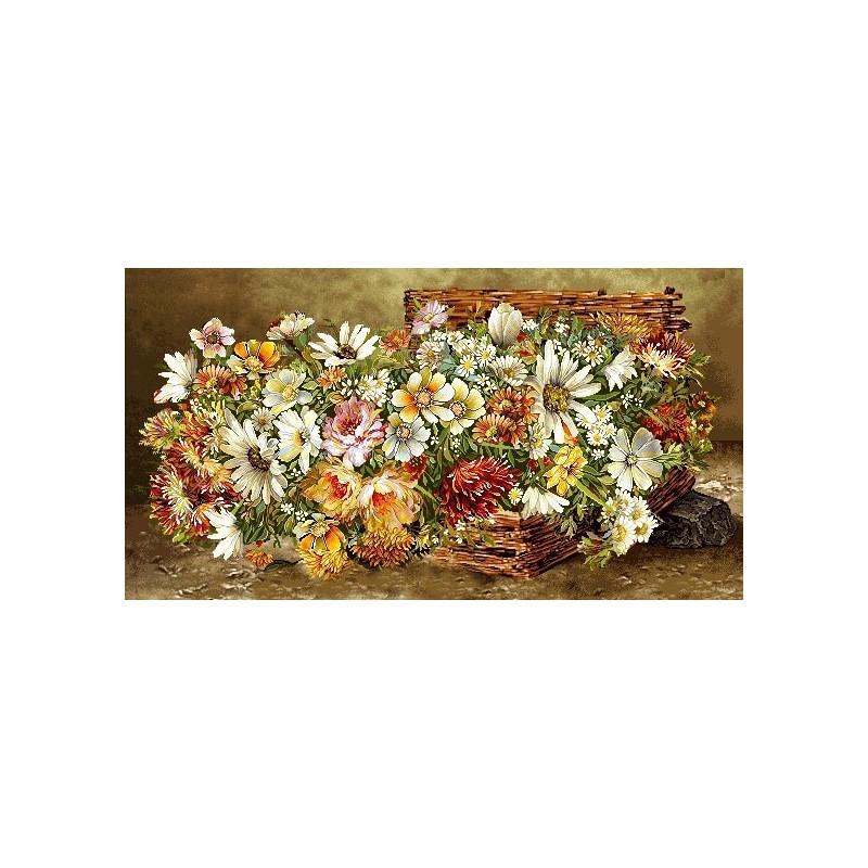 نخ و نقشه تابلو فرش گل کد 63