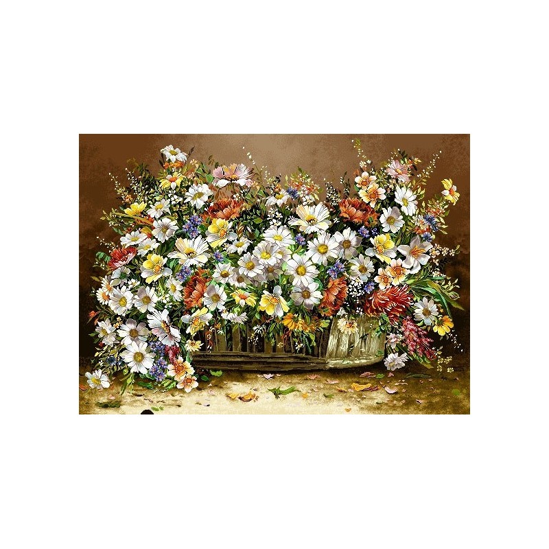 نخ و نقشه تابلو فرش گل کد 67