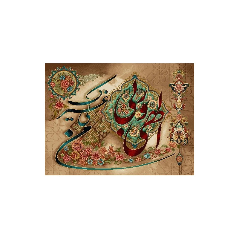 نخ و نقشه تابلو فرش مذهبی کد 67