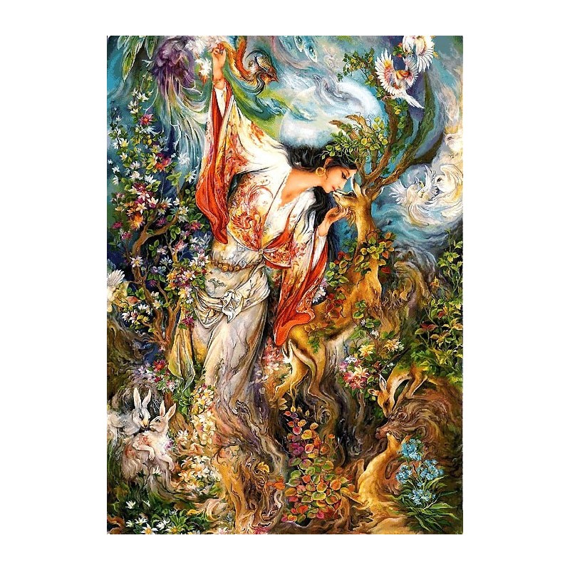 نخ و نقشه تابلو فرش مینیاتوری کد 64