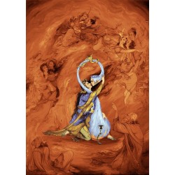 نخ و نقشه تابلو فرش مینیاتوری کد 65