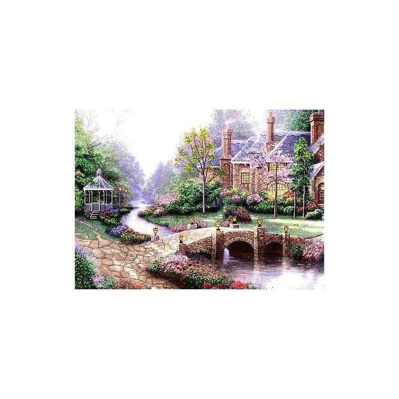 نخ و نقشه تابلو فرش طبیعت کد 70