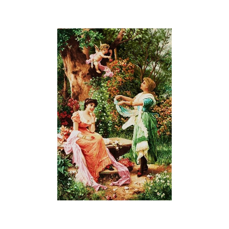 نخ و نقشه تابلو فرش فرانسوی کد 116