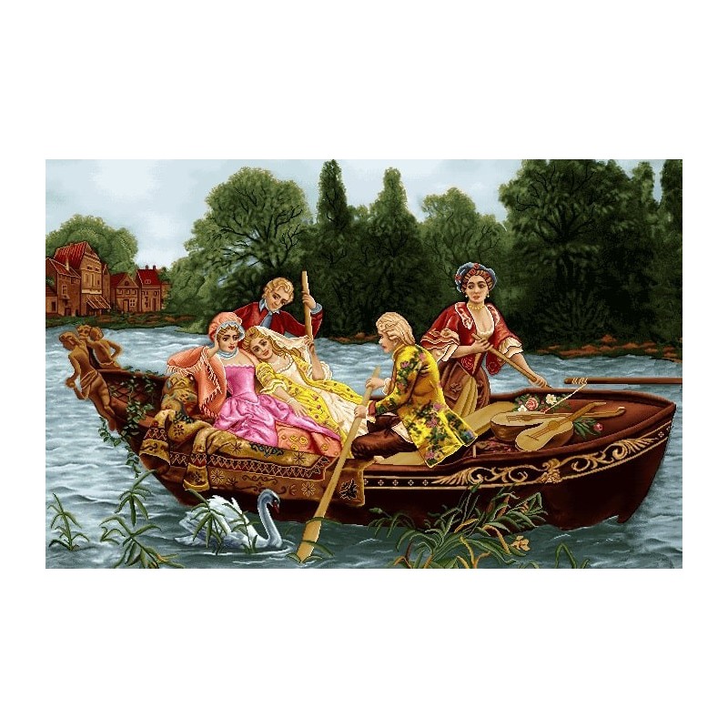 نخ و نقشه تابلو فرش فرانسوی کد 119