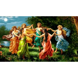 نخ و نقشه تابلو فرش فرانسوی کد 123