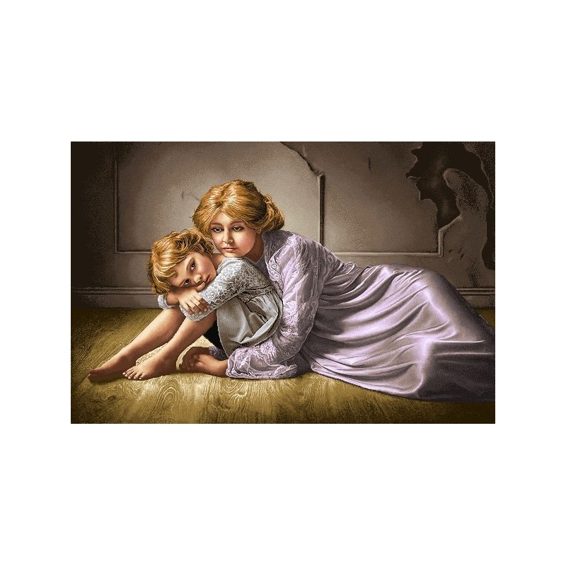 نخ و نقشه تابلو فرش فرانسوی کد 124