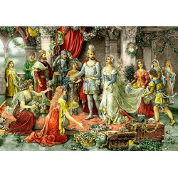 نخ و نقشه تابلو فرش فرانسوی کد 125