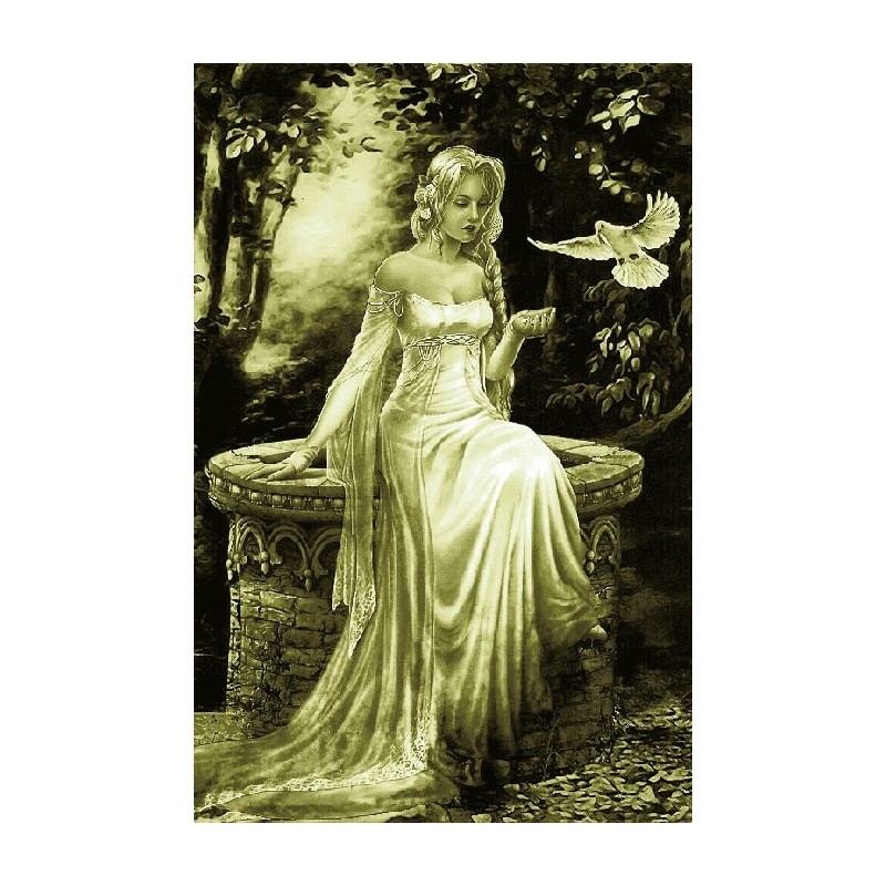 نخ و نقشه تابلو فرش فرانسوی کد 126