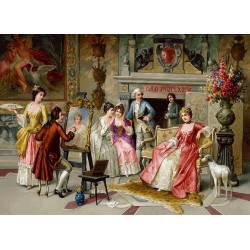 نخ و نقشه تابلو فرش فرانسوی کد 129