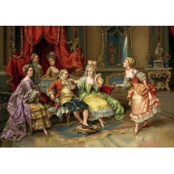 نخ و نقشه تابلو فرش فرانسوی کد 130