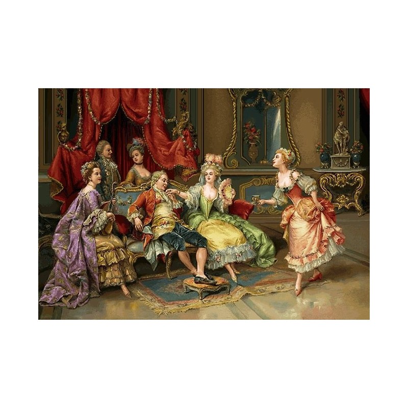 نخ و نقشه تابلو فرش فرانسوی کد 130