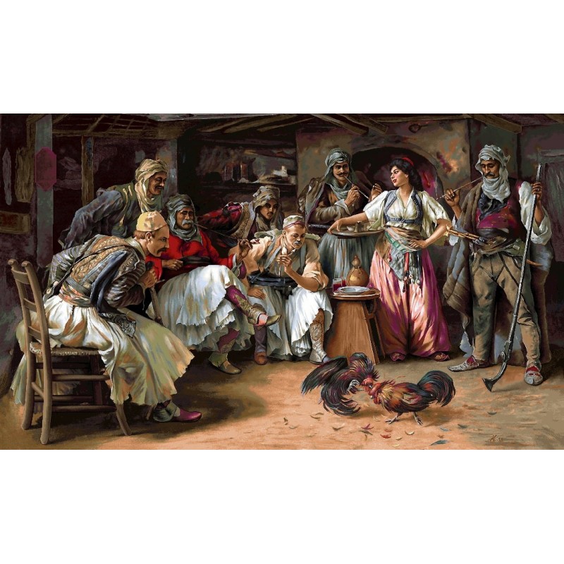 نخ و نقشه تابلو فرش فرانسوی کد 132