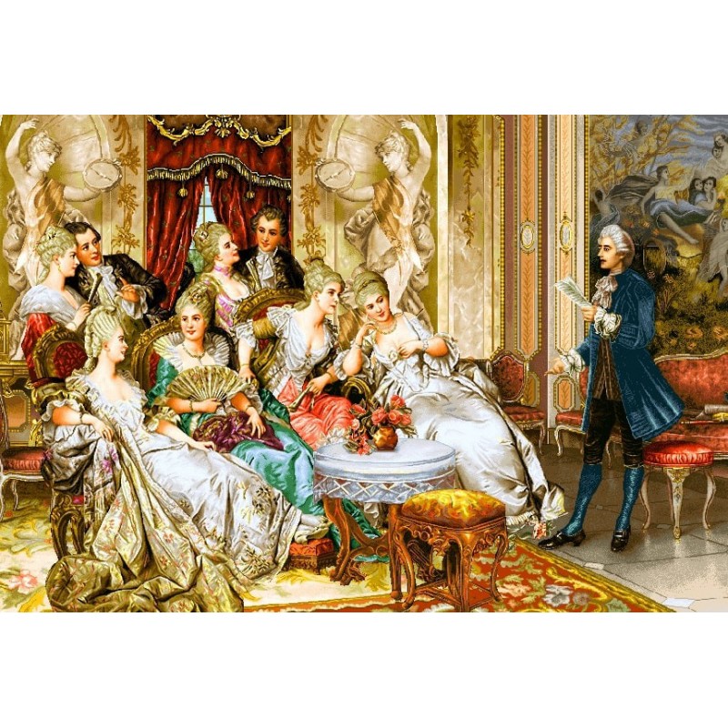 نخ و نقشه تابلو فرش فرانسوی کد 133