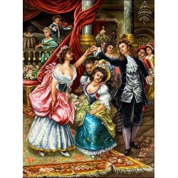 نخ و نقشه تابلو فرش فرانسوی کد 135