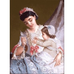 نخ و نقشه تابلو فرش فرانسوی کد 140