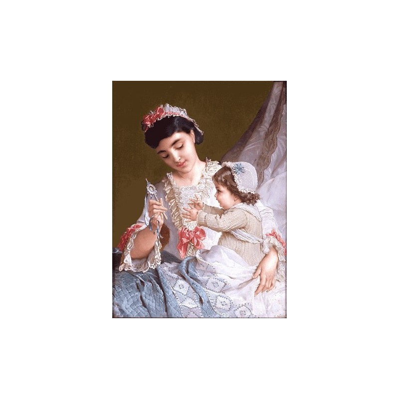 نخ و نقشه تابلو فرش فرانسوی کد 140