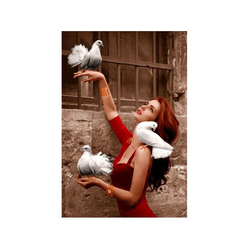 نخ و نقشه تابلو فرش فرانسوی کد 145