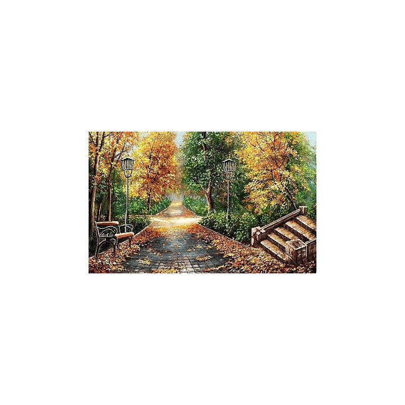 نخ و نقشه تابلو فرش طبیعت کد 76