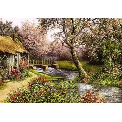 نخ و نقشه تابلو فرش طبیعت کد 81