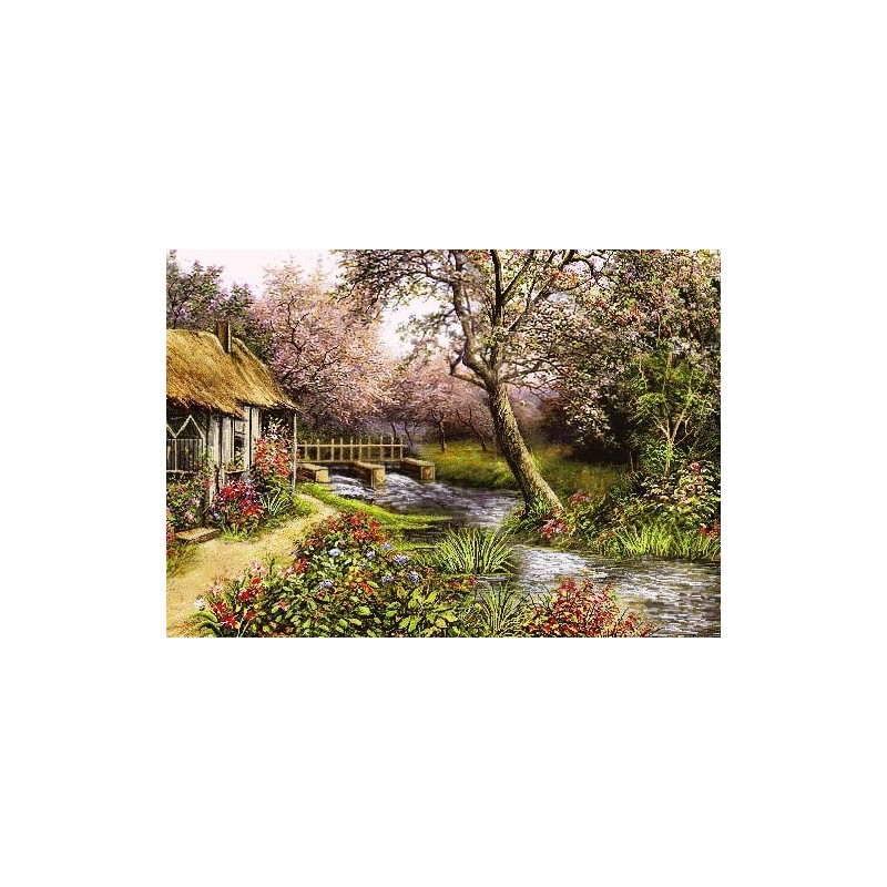 نخ و نقشه تابلو فرش طبیعت کد 81